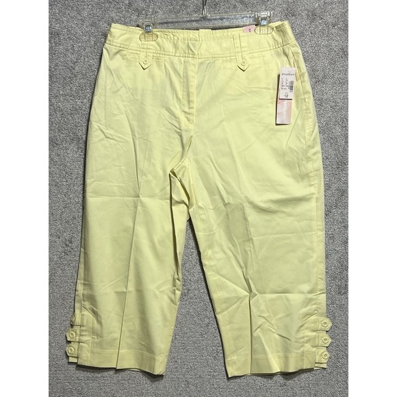 dressbarn Pants - Dressbarn Woman's Capri Pants Yellow Size 12